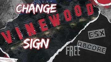 Vinewood sign Fivem  |  QBCORE - ESX  | GTA5 ROLEPLAY