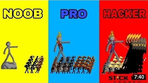 NOOB vs PRO vs HACKER in Stick War: Legacy