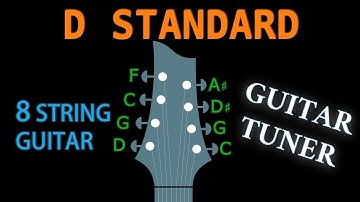 D STANDARD (8 String Guitar) GUITAR Tuning (Tuner)