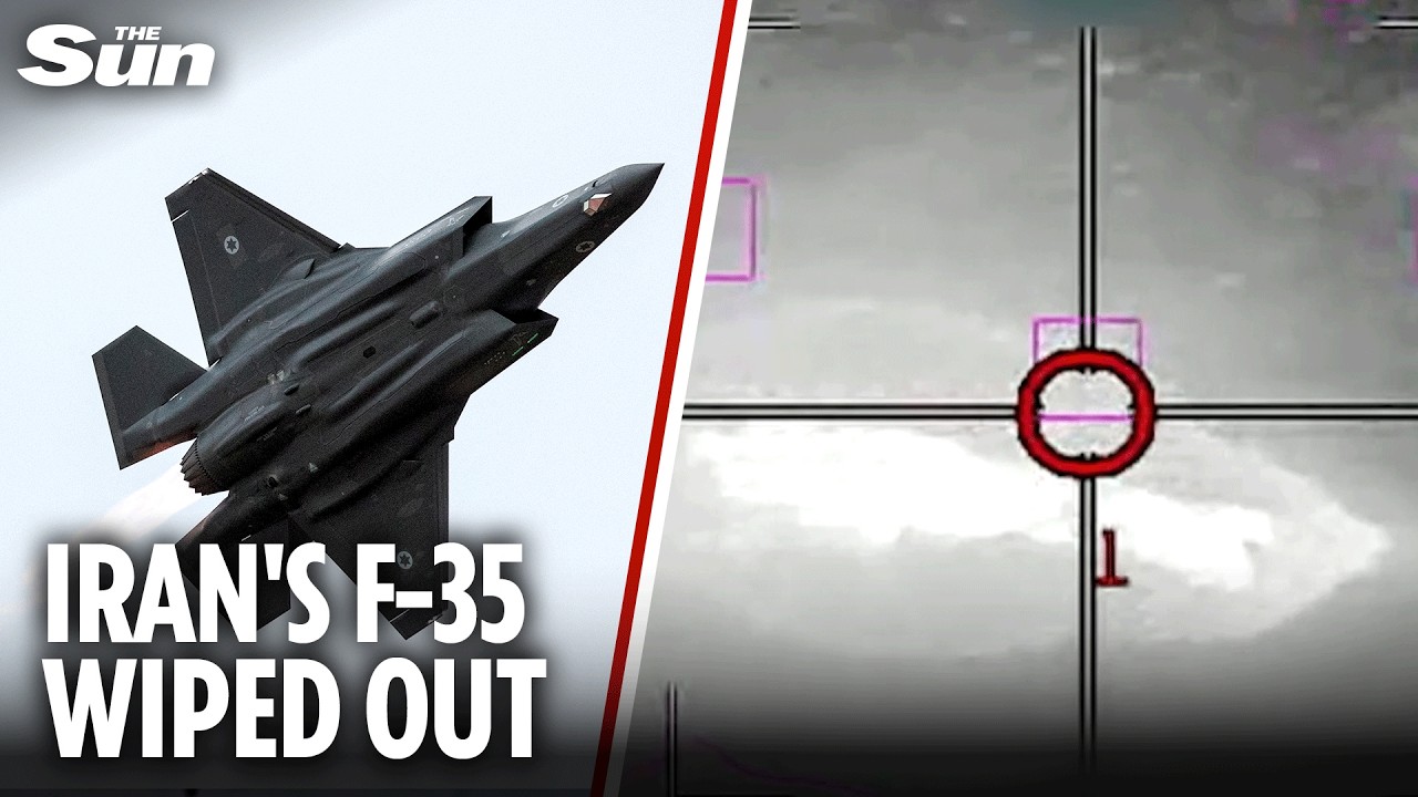 Moment Israeli jet shoots down Iranian fighter plane in dramatic dog fight