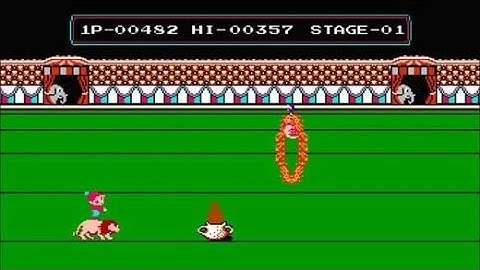 Circus Charlie Nintendo (NES) Gameplay HD