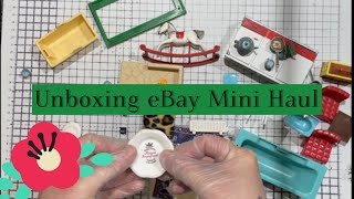 Unboxing my eBay MINI HAUL/vintage Lundy pieces included/ Dol-Toi pieces #unboxing #dollhouse