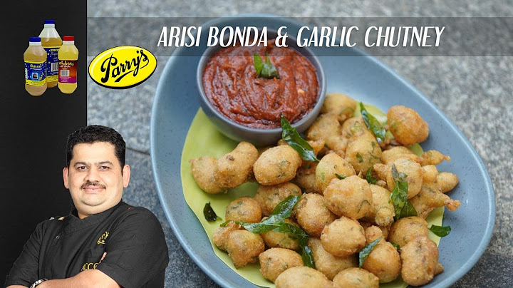 Venkatesh Bhat style Garlic Chutney | Arisi Bonda | punugulu | poondu chutney, leftover batter bonda