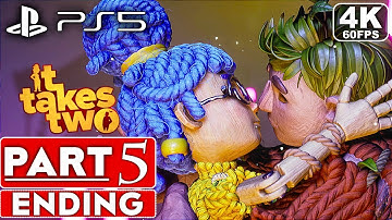 IT TAKES TWO ENDING Gameplay Walkthrough Part 5 [4K 60FPS PS5] - No Commentary (FULL GAME)
