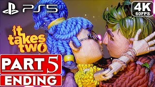 IT TAKES TWO ENDING Gameplay Walkthrough Part 5 [4K 60FPS PS5] - No Commentary (FULL GAME)