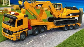 Amazing Mega Rc Bruder Truck And Bulldozer At Work!