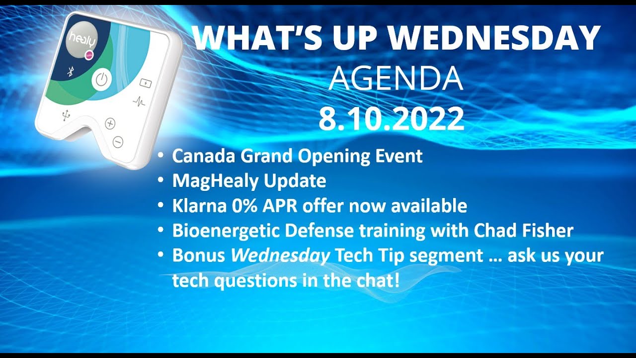 What's Up Wednesday - August 10, 2022 (Klarna 0% promo, Bioenergetic Defense Training, MagHealy)