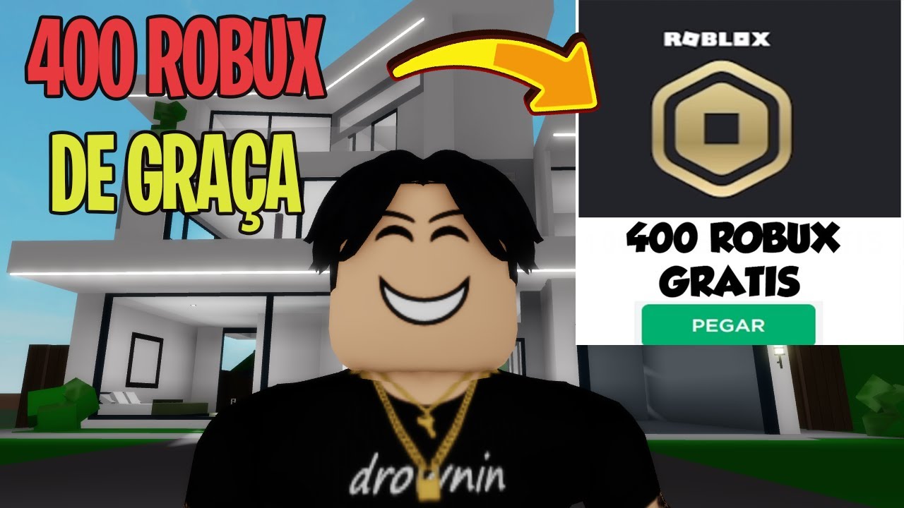 VAZOU?* COMO GANHAR 400 ROBUX GRÁTIS no ROBLOX 100% REAL!!! 