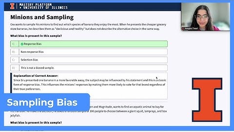 Mastery Platform Walkthrough: Sampling Bias