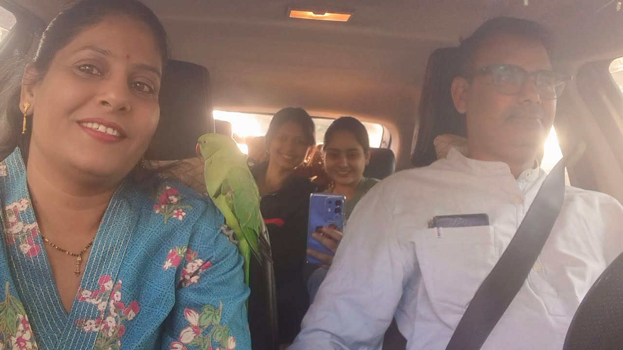 Dekhiye ghumakad mittu kaha ghumne ja raha hai 🥰🦜