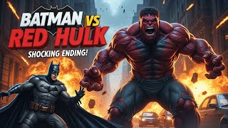 Batman VS Red Hulk: The Ultimate Gotham Showdown! 🦇🔥