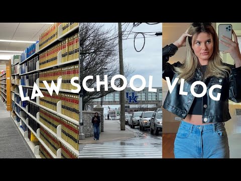 Law School Vlog [productive + BUSY days in my life, studying for my last 1L exams, new hair]
