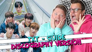 TXT a Helpful Guide (Discography version) Reaction Video // Tomorrow by Together Guide Reaction