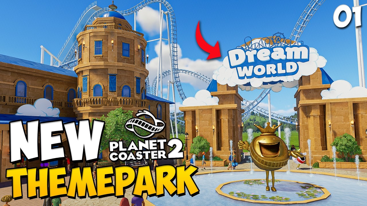 Starting My Dream World With a MASSIVE Entrance in Planet Coaster 2! (#1)