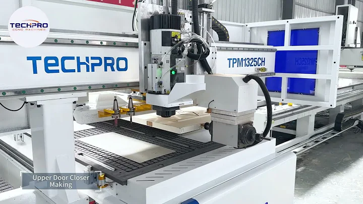 TechPro CNC Router with Rotate Horizontal Drilling Head for Panel Furniture Wooden Door (TPM1325CH)