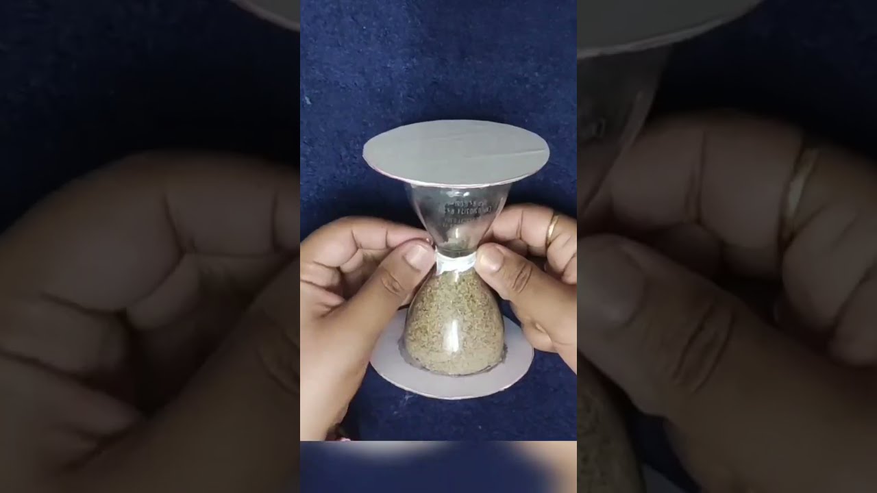 DIY Sand Clock Plastic Bottle Craft Handmade Best Out Of Waste Youtubeshort Short