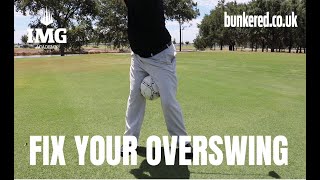 A simple drill to fix your overswing | IMG Academy