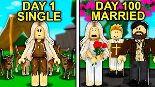 100 DAYS Of Trying To Get MARRIED in Roblox Brookhaven..