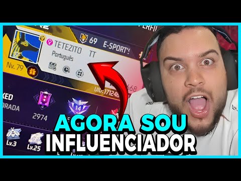 COMO ME TORNEI INFLUENCIADOR DO FREE FIRE ! VLOG