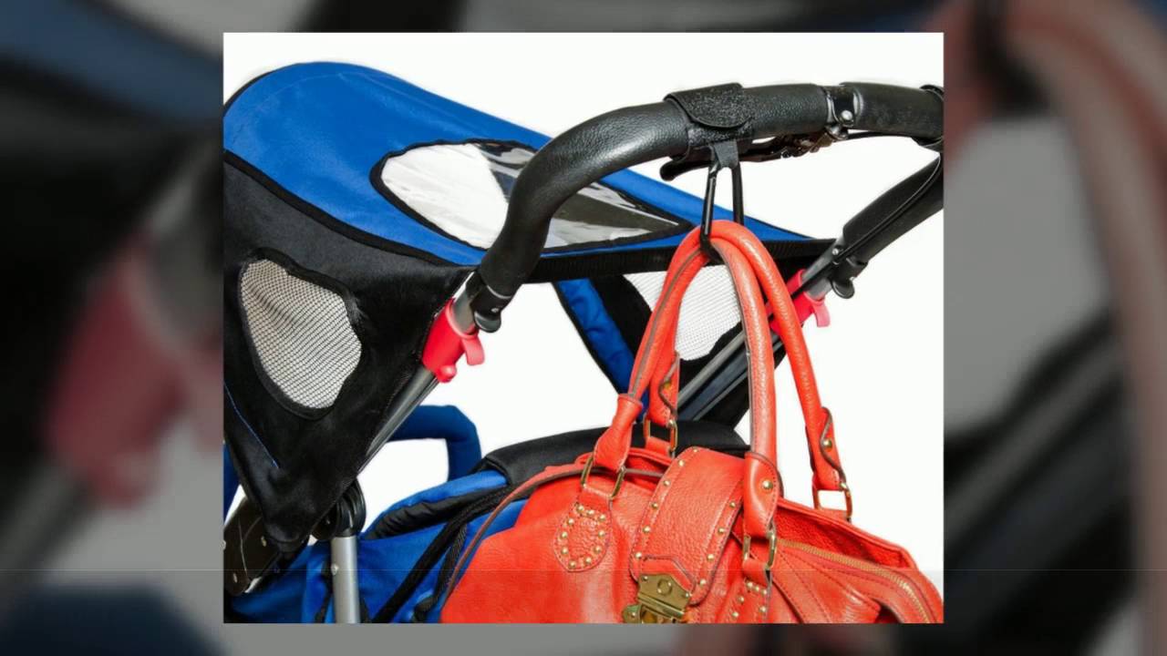 Popular Stroller Clips | 2 Pack of Multi Purpose Hooks by Freddie and Sebbie