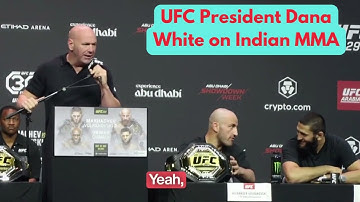 UFC President Dana White on Indian MMA #ufc294 #anshuljubli