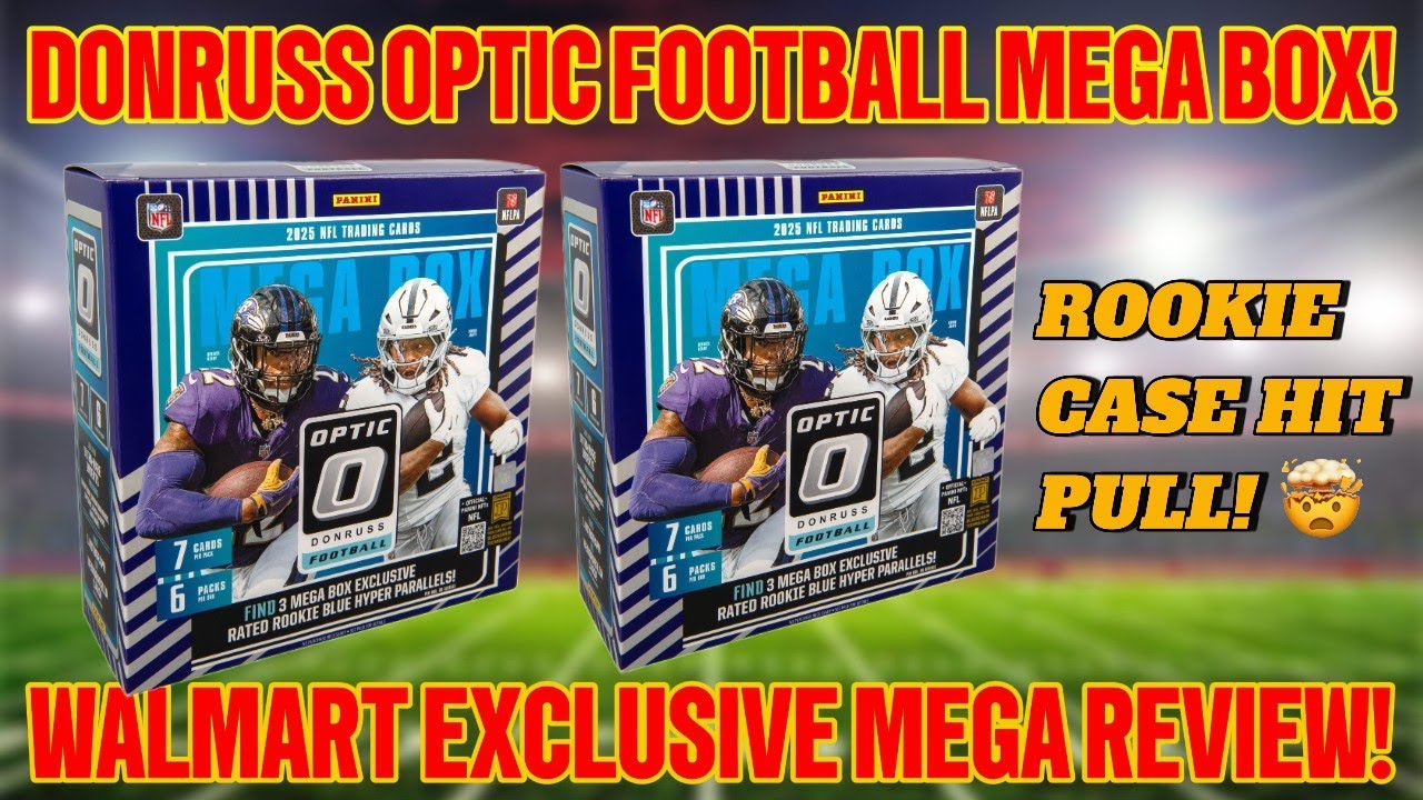 🚨 FIRST LOOK! 2025 DONRUSS OPTIC FOOTBALL MEGA BOX OPENING! ROOKIE SSP PULL😱 GIVEAWAY ANNOUNCEMENT!