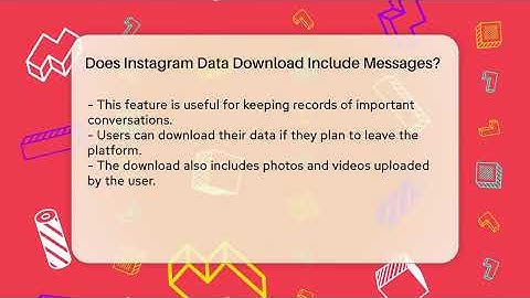 Does Instagram Data Download Include Messages? - Everyday-Networking