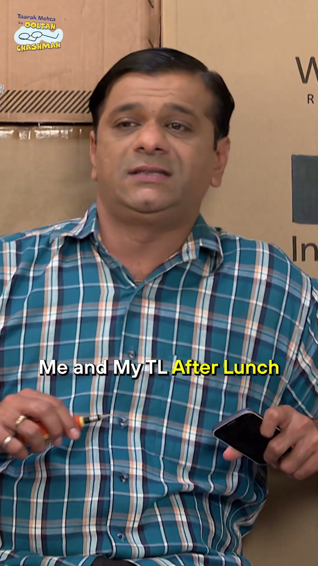 Me and My TL After Lunch!#tmkoc #funny #comedy #relatable #shorts #funnyshorts