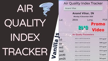 Air Quality Index Tracker Using JavaScript | JavaScript Project | Using real Time API |