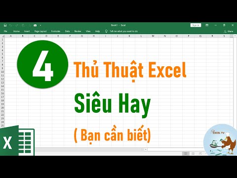 4 Thủ thuật Excel hay (bạn cần biết)