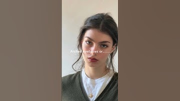 Arched eyebrows or Straight eyebrows ✨ Pick your style #eyebrowtips #eyebrowpiercing #viralytshorts