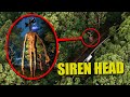 DRONE CATCHES SIREN HEAD AT HAUNTED SCREAMING FOREST!! (WE FOUND HIM!)