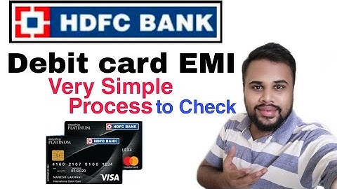 How to check hdfc debit card emi loan statement I कैसे चेक करे HDFC Debit card EMI ,hindi @NJAdvice