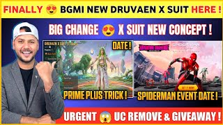 NEW CONCEPT 🔴 New X Suit Bgmi | Bgmi Spiderman Update | X Suit Prime Plus Trick | Bgmi New Update