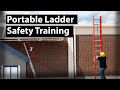 Portable Ladder Safety Training | OSHA Rules, Fall Protection, Accessories, Workplace Safety