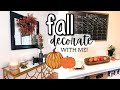 Minimalist Boho Farmhouse Fall Decorate with Me! New Fall Decor 2020 | Faith Drew