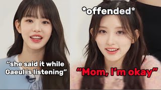GAEUL feel upset when her mother said WONYOUNG was prettier than her in front of her screenshot 3