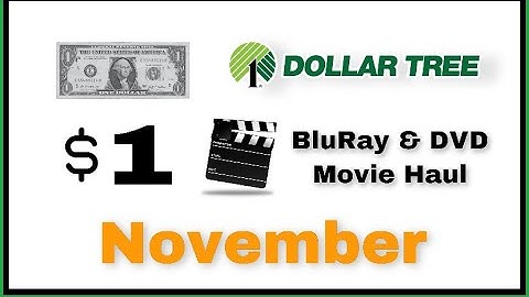 Dollar Tree $1 BluRay & DVD Movie Haul in November!