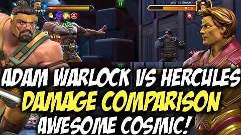 Adam Warlock Vs Hercules Damage Comparison | Crazy New Cosmic | Marvel Contest Of Champions