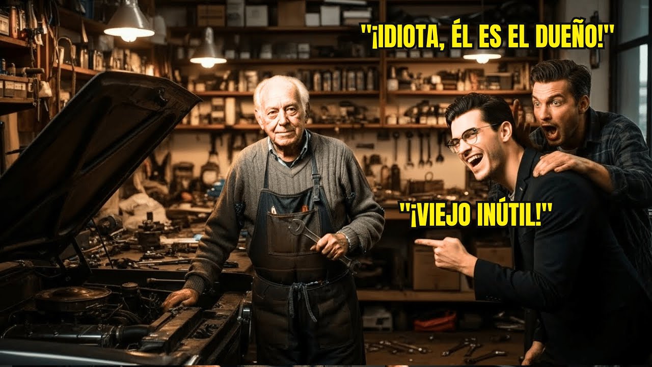 11 INGENIEROS SE BURLARON DEL VIEJO MECÁNICO… HASTA DESCUBRIR QUIÉN ERA