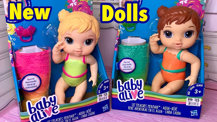 New 2019 Baby Alive Lil Splashes Mermaid baby blon...