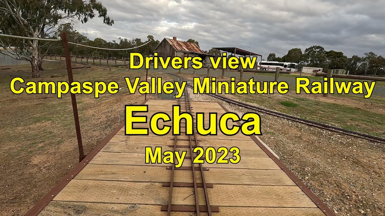 Drivers view, Echuca Miniature Railway