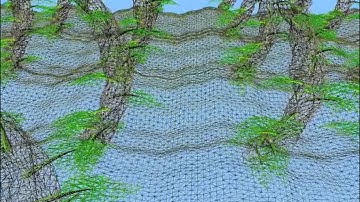 Procedural Geometry Maps Tessellation (Wireframe)