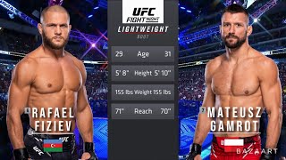 RAFAEL FIZIEV VS MATEUSZ GAMROT FULL FIGHT UFC VEGAS 79