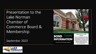 Discussion of the 2023 Huntersville Transportation and Park Bonds