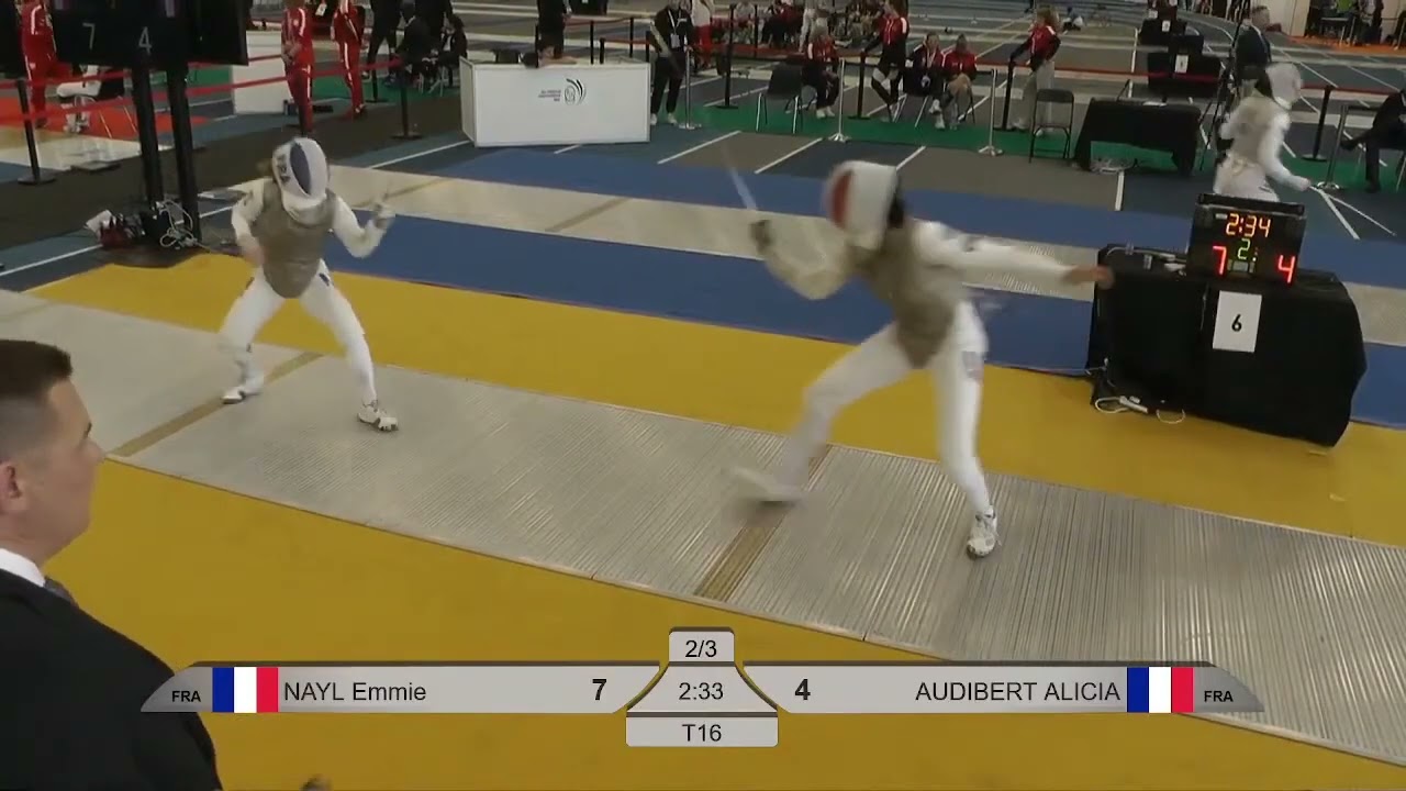 2025 U23 European Championships NAYL Emmie vs AUDIBERT Alicia