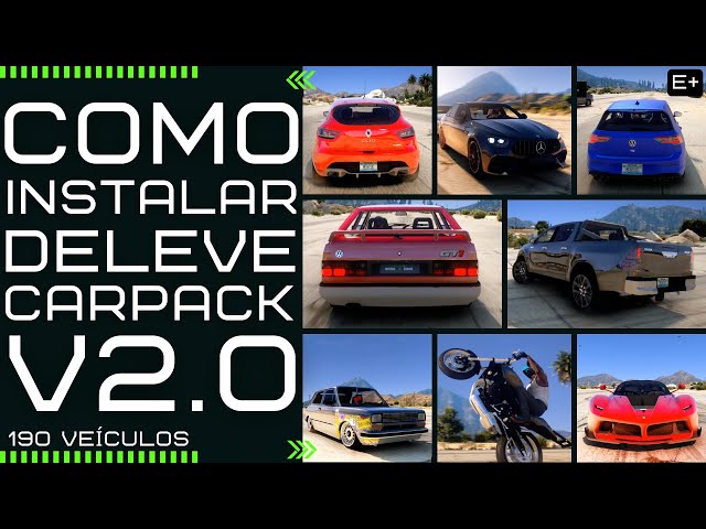 GTA V: COMO INSTALAR CARPACK COM VÁRIOS CARROS BRASILEIROS REBAIXADOS! 