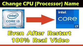 How to Change CPU Processor Name Permanently in Windows 10/11 | Registry Edit Tutorial 2025