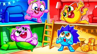 Giant Dollhouse Party Song 😍🏠 | Funny Kids Songs 😻🐨🐰🦁 And Nursery Rhymes by Baby Zoo