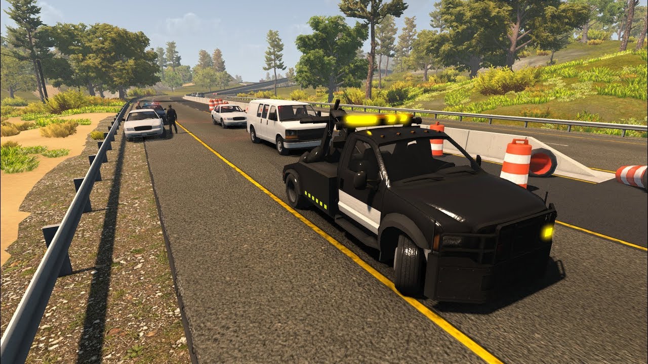 Tow Truck Pursuit New Update Flashing Lights